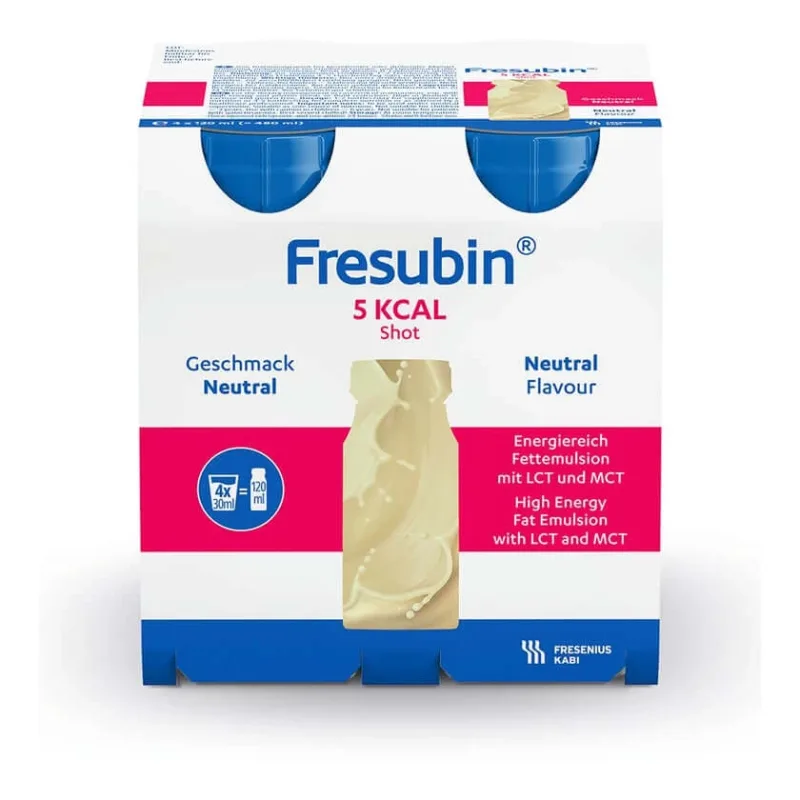 Fresubin 5 kcal SHOT Neutral 4 x 120 ml — preț și oferte