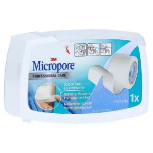 Pansament din material nețesut Micropore, 2,5 cm x 5 m, 1 buc.