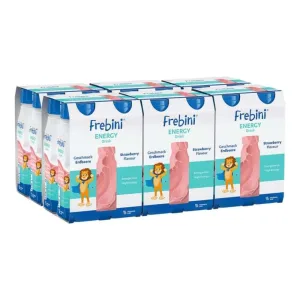 Frebini Energy – băutură nutritivă cu aromă de căpșuni, 6 x 4 x 200 ml
