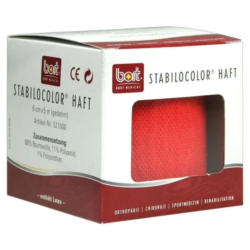 BORT Stabilocolor bandaj adeziv 6 cm roșu 1 buc — preț și oferte