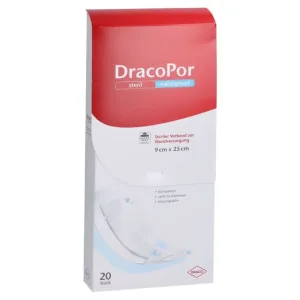 Dracopor Pansament impermeabil pentru răni 9x25 cm steril 20 buc