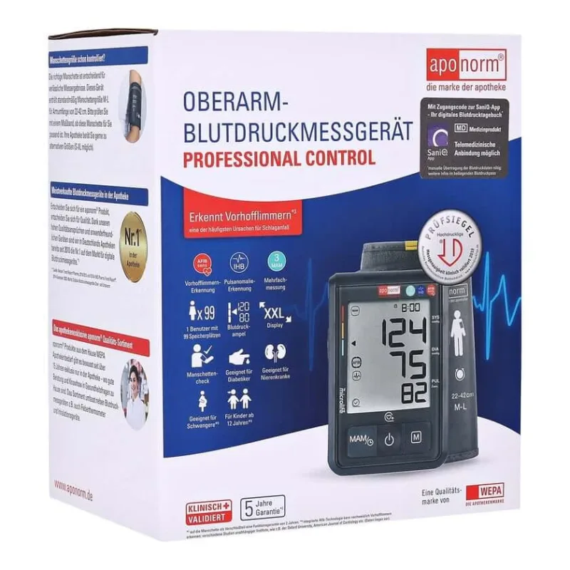 aponorm Professional Control monitor de tensiune arterială pentru brațul superior 1 buc — preț și oferte
