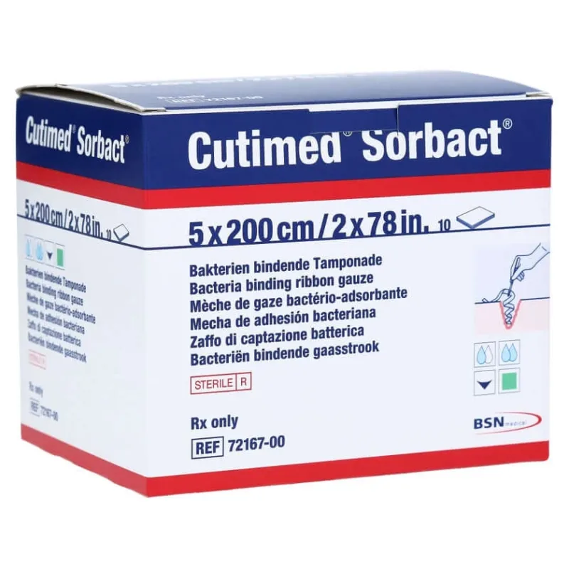 Cutimed Sorbact Tamponade 5x200 cm 10 buc — preț și oferte