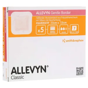 Allevyn Gentle Border 7.5x7.5 cm spumă 5 buc