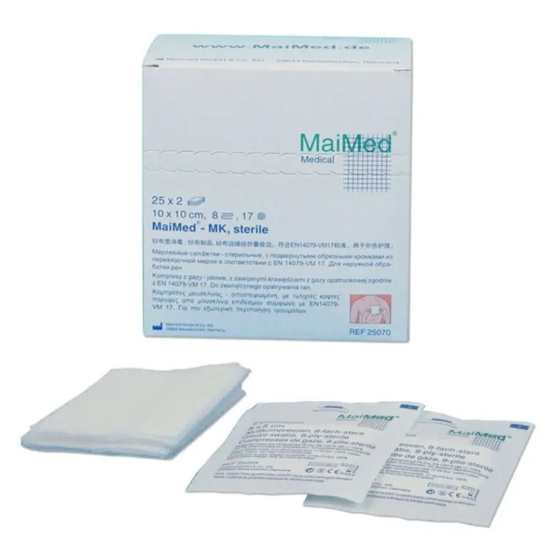 Comprese de tifon 10x20 cm sterile 8 fold 25X2 buc — preț și oferte