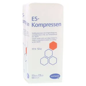 Es-comprese nesterile 7,5x7,5 cm 12x 100 buc.