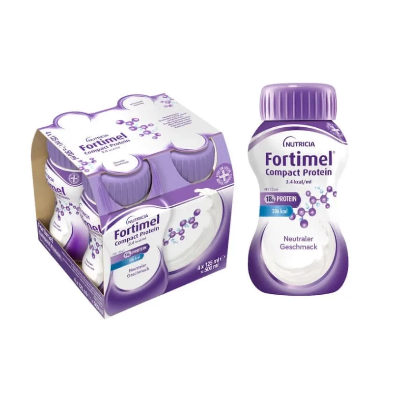Fortimel Compact Protein 2.4 Kcal Neutru 4X125 ml — preț și oferte