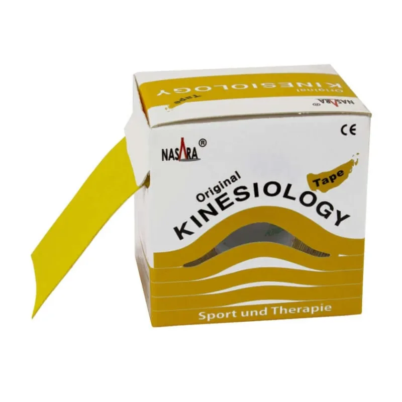 Banda kinesiologică Nasara 5 cmx5 m galben 1 buc — preț și oferte