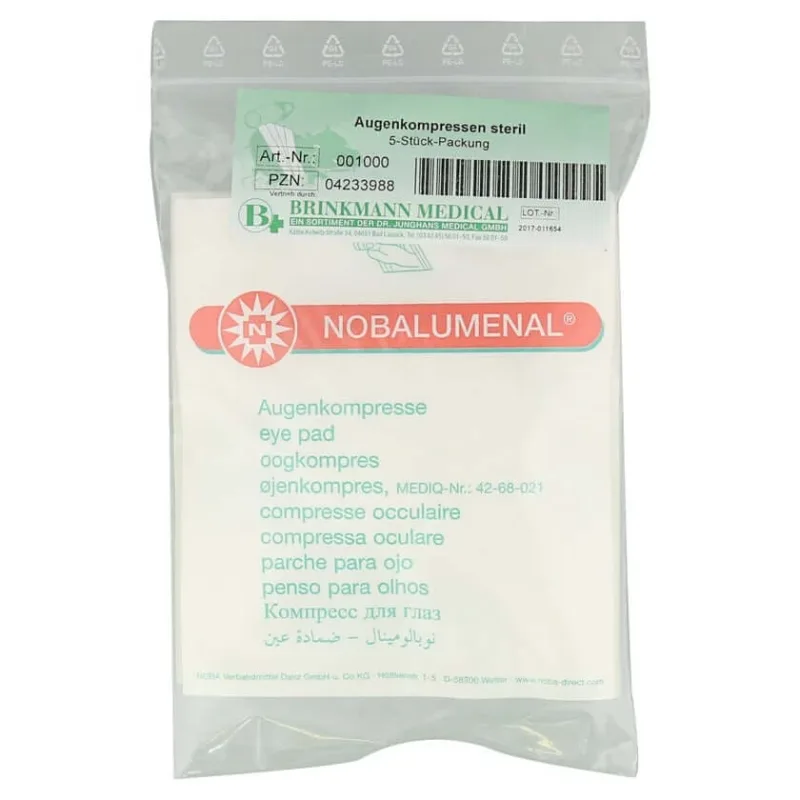 Compresele pentru ochi, 56 x 70 mm, sterile, 5 bucăți — preț și oferte