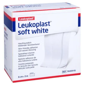 Bandă adezivă Leukoplast soft White, 6 cm x 5 m, 1 buc.