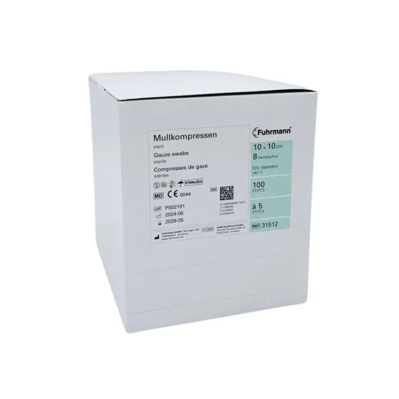 Set comprese de tifon 10x10 cm sterile 8 pliuri 20X5 buc. — preț și oferte