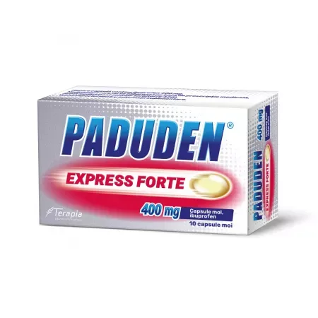 Paduden Express Forte 400 mg, Terapia SA | 10 capsule moi — preț și oferte
