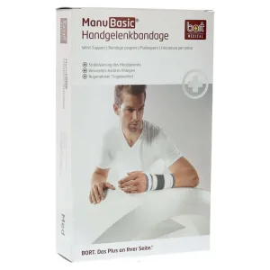 BORT Manubasic bandaj drept M negru 1 buc