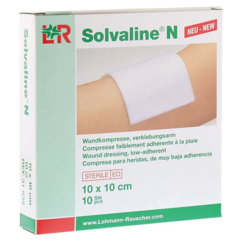 Comprese Solvaline N 10x10 cm sterile 10 buc. — preț și oferte