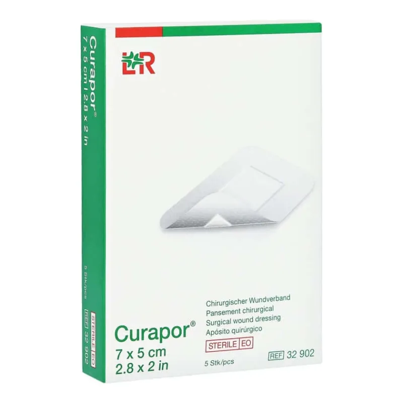 Pansament pentru rană Curapor Steril 5x7 cm 5 buc — preț și oferte