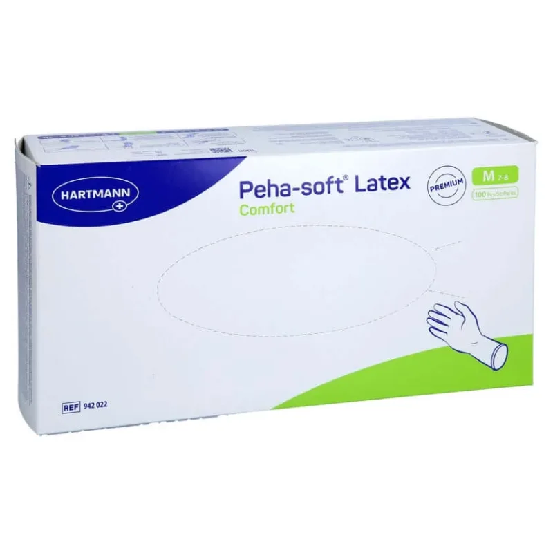 Peha-soft Latex Comfort Unt.hands.unsterile Pf M 100 St — preț și oferte