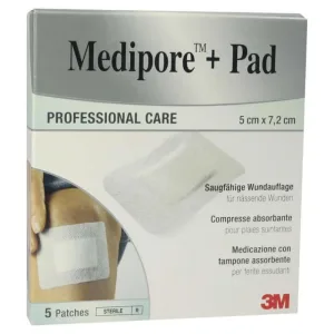 Medipore+pad 3M 5x7.2cm 3562NP Plasturi 5 buc