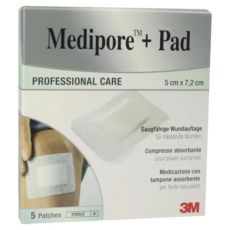 Medipore+pad 3M 5x7.2cm 3562NP Plasturi 5 buc — preț și oferte