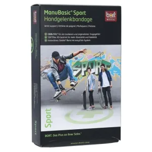 BORT Manubasic Sport Bandage stânga L negru / 1 buc