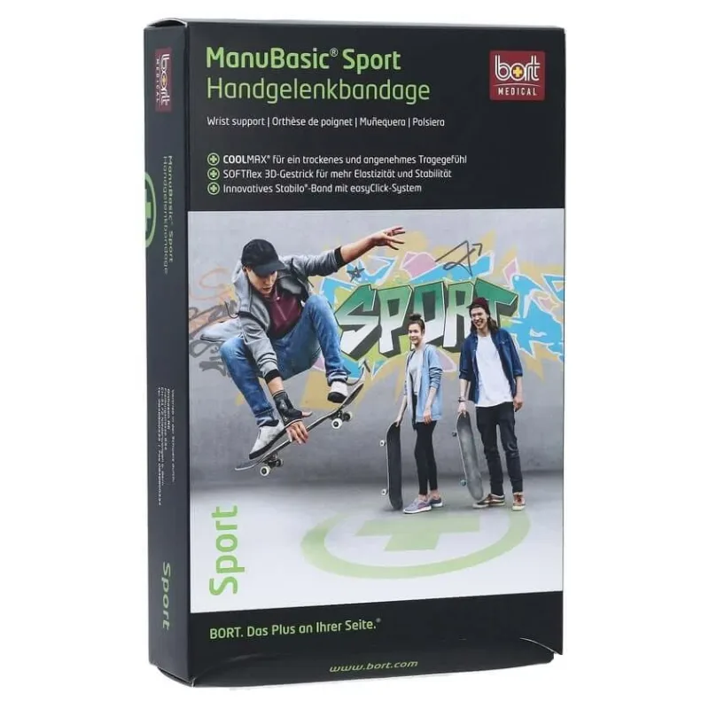 BORT Manubasic Sport Bandage stânga L negru / 1 buc — preț și oferte