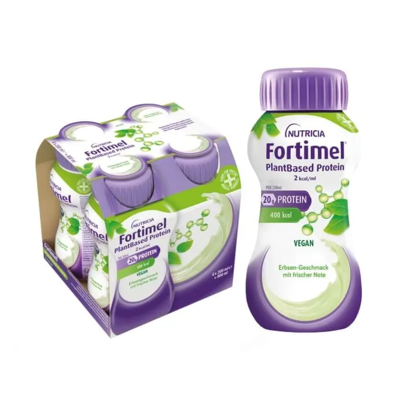 Fortimel Plantbased Protein 2 Kcal Mazăre Fri.note 4X200 ml — preț și oferte