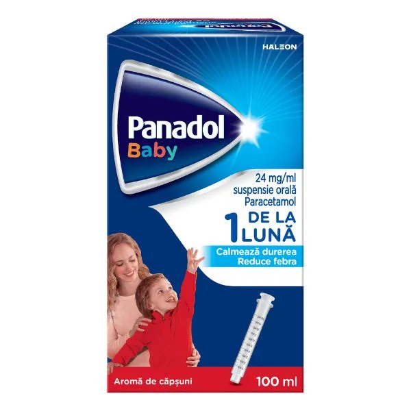 Panadol Baby suspensie orala 24 mg/ml, Haleon | 100 ml HALEON ROMANIA S.R.L — preț și oferte
