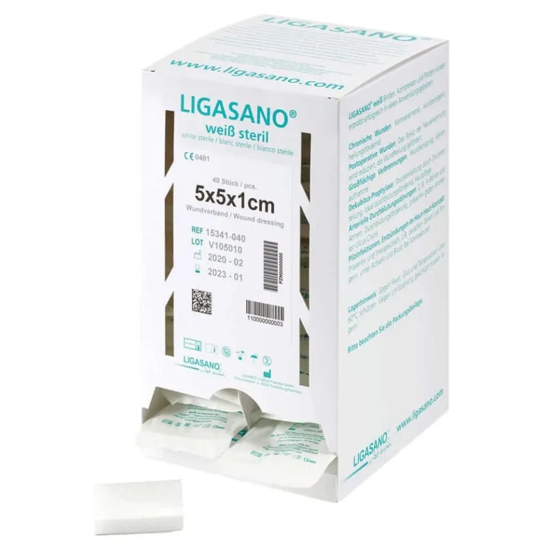 Ligasano bandaj alb 1x5x5 cm steril Sp 40 buc — preț și oferte