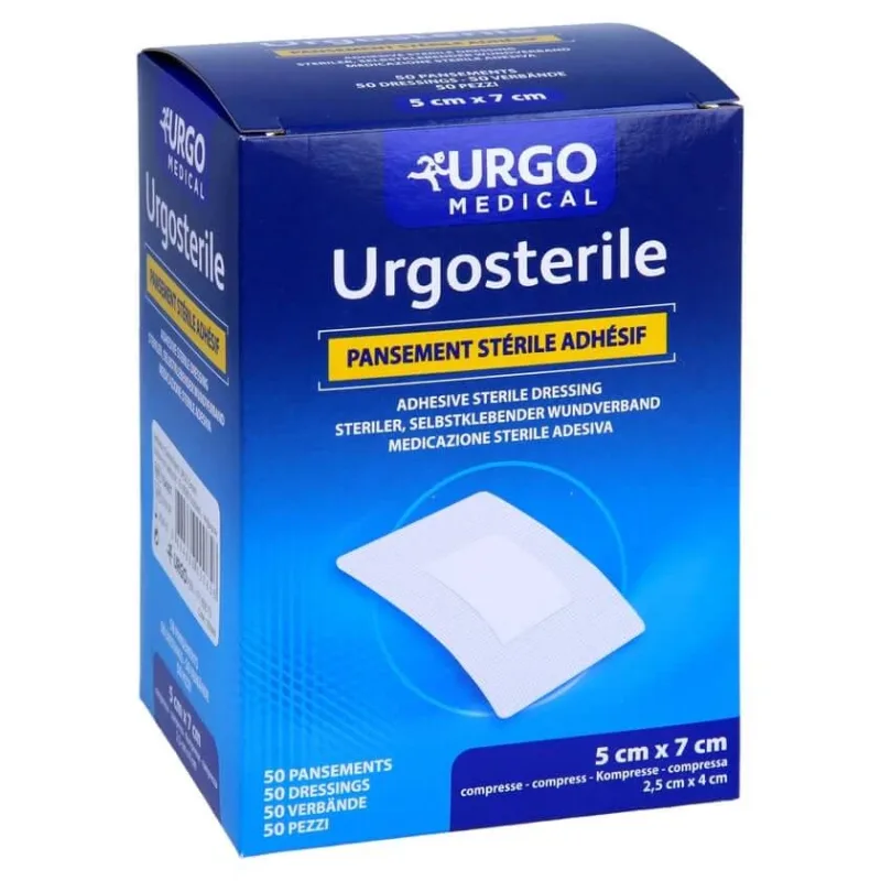 Pansament urgosteril 50x70 mm steril 50 buc — preț și oferte