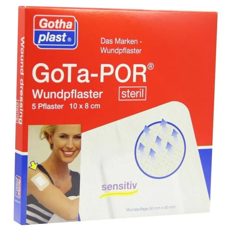 Gota-por Tencuială pentru răni sterilă 80x100 mm 5 buc — preț și oferte