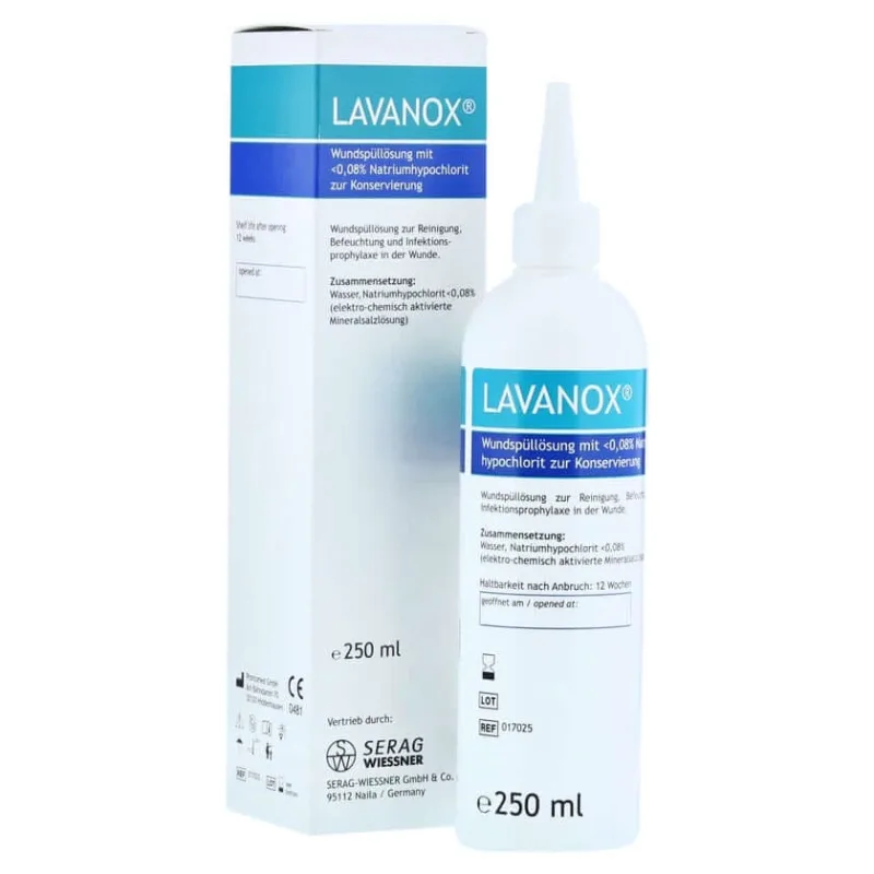 Lavanox Soluție pentru spălarea rănilor 250 ml — preț și oferte