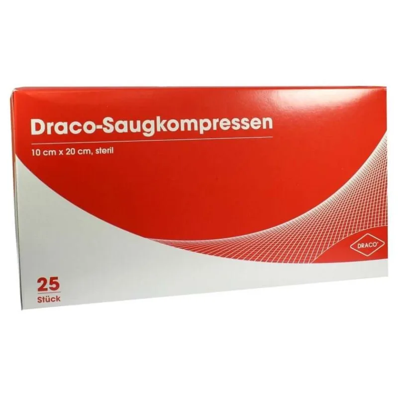 Tampoane absorbante sterile 10x20 cm Draco 25 buc — preț și oferte
