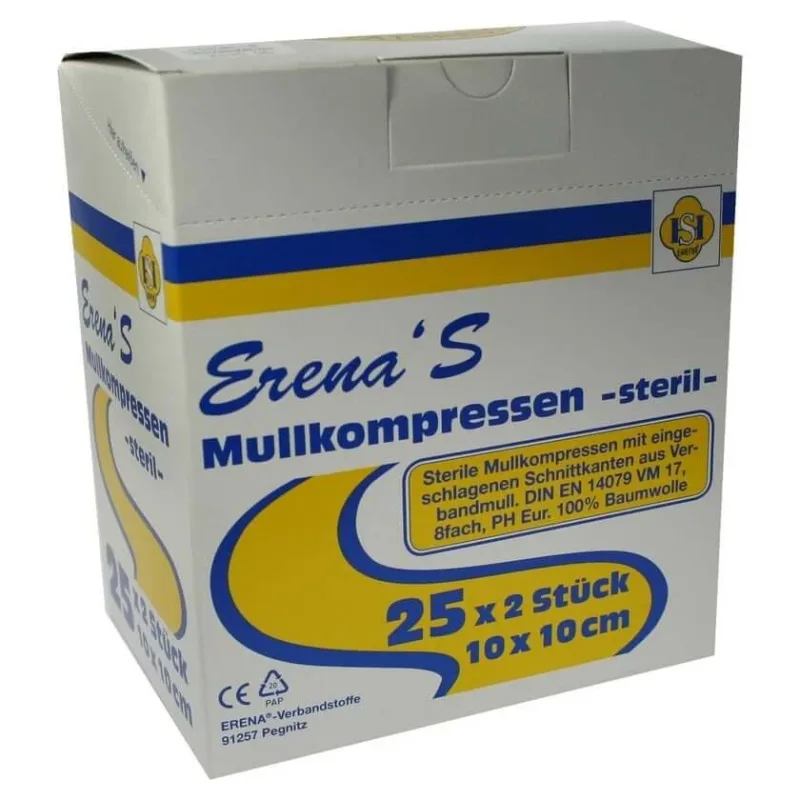 Comprese de tifon sterile Erena 10x10 cm 8x25X2 buc — preț și oferte