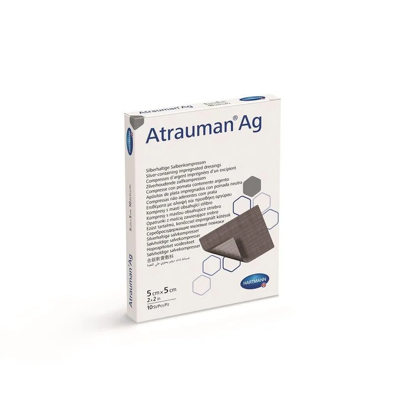 Pansament Cu Unguent Neutru Si Argint Atrauman Ag , 5 x 5 cm, Hartmann | 10 bucati — preț și oferte