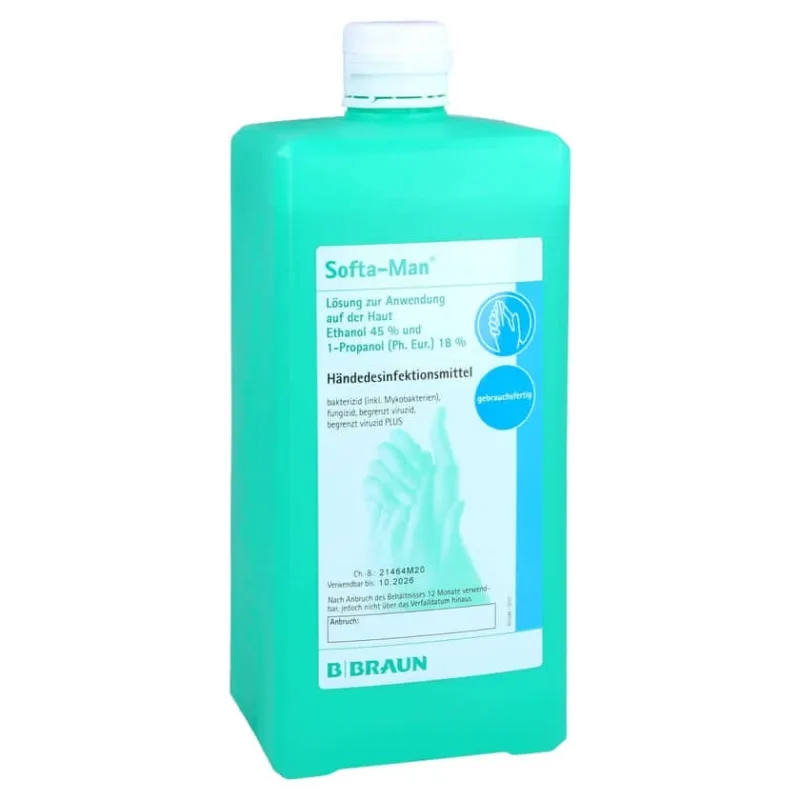 Softa MAN flacon dozator dezinfectant pentru mâini 1000 ml — preț și oferte