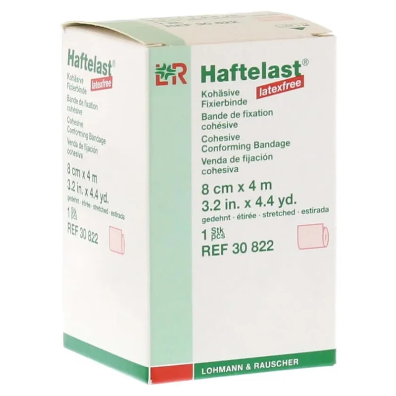 Bandă de fixare Haftelast coezivă fără latex 8 cmx4 1 buc — preț și oferte