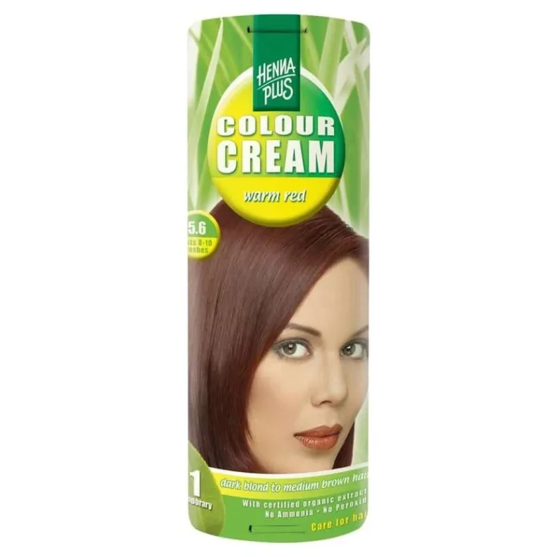 Hennaplus Colour Cream roșu cald 5,6 60 ml — preț și oferte