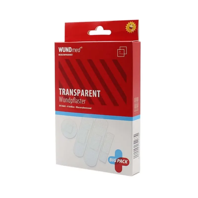Plasture transparent impermeabil 4 dimensiuni 50 buc — preț și oferte