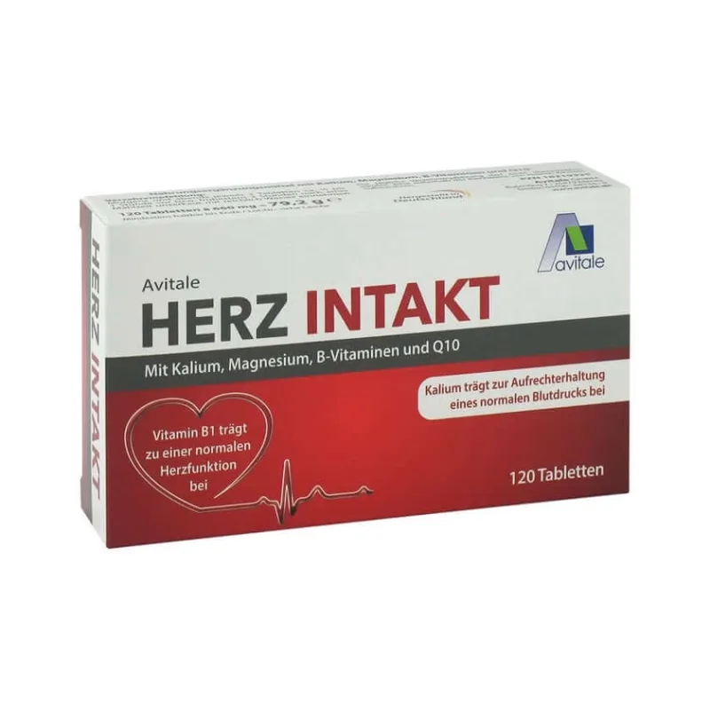 Inimă intactă cu potasiu + magneziu + B-vitamine 120 capsule — preț și oferte