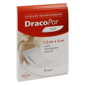 Pansament Dracopor 5x7.2 cm steril 5 buc.