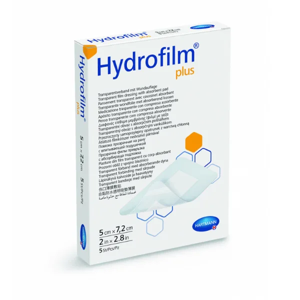 Pansament transparent Hydrofilm Plus, 5 x 7,2 cm, Hartmann | 50 bucati — preț și oferte