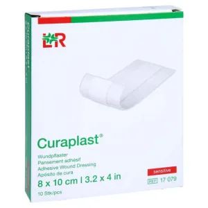 Pansament rapid Curaplast sensibil 8 x 10 cm 10 buc.