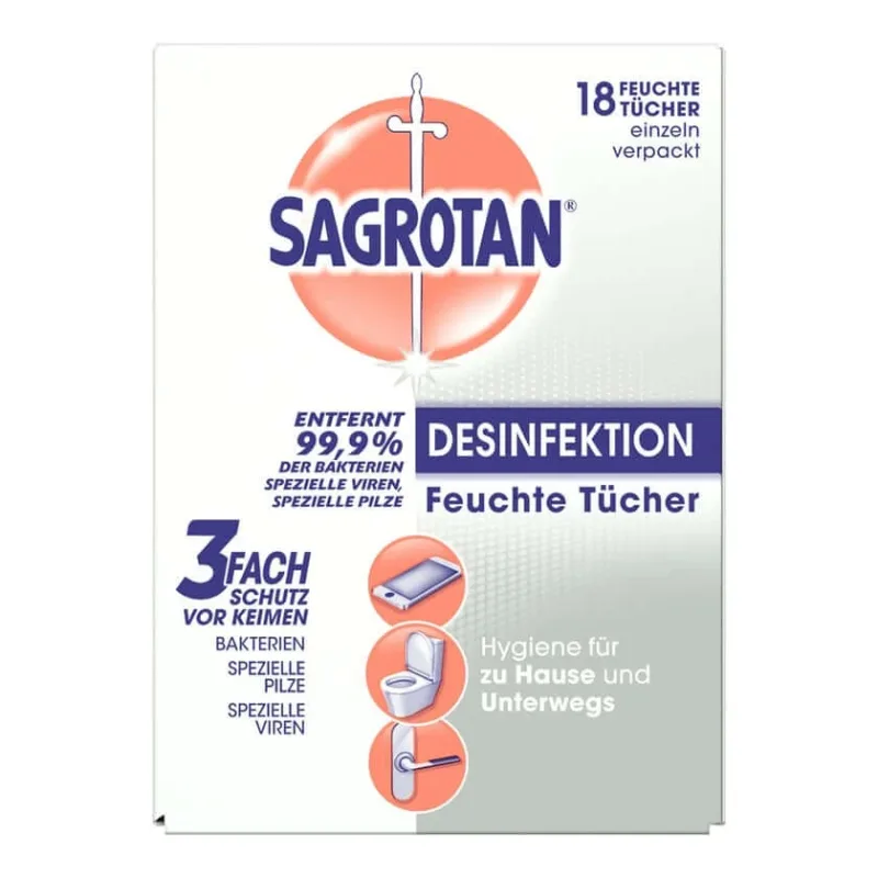 Șervețele dezinfectante Sagrotan 18 buc — preț și oferte