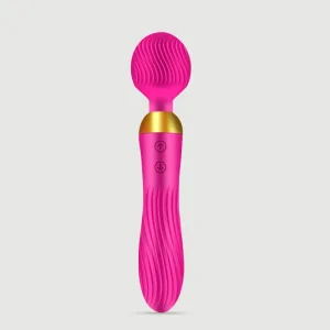 Amalthea 2 în 1 vibrator de masaj clasic și cu baghetă - roz