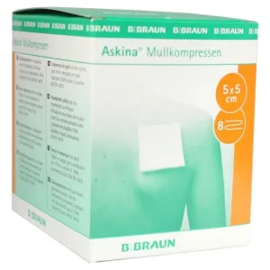 Comprese de tifon Askina 5x5 cm sterile 8fac 25X2 buc