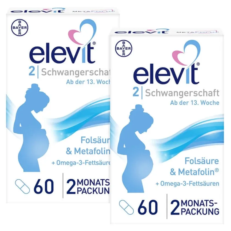 Elevit 2 pachet dublu 2X60 buc — preț și oferte