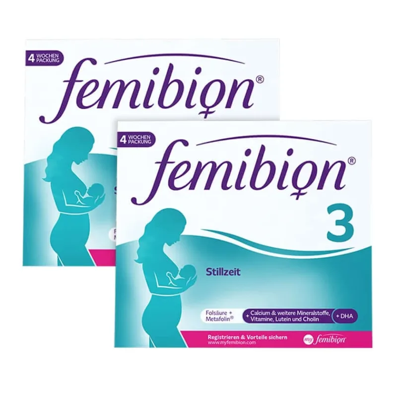 Pachet dublu Femibion 3 Lactație 2X2X56 buc Procter&Gamble — preț și oferte