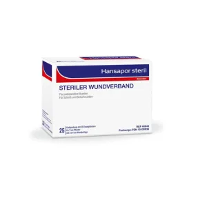 Hansapor pansament steril 6 x 7 cm 25 buc