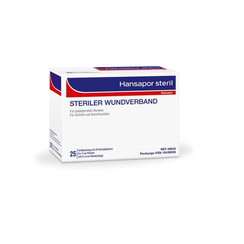 Hansapor pansament steril 6 x 7 cm 25 buc — preț și oferte