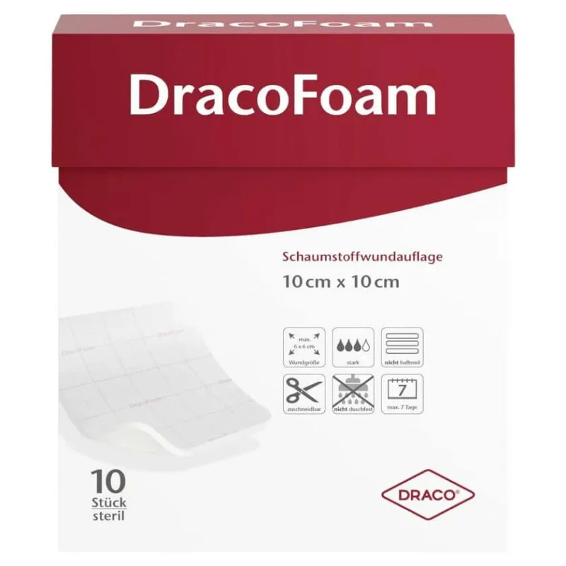 Pansament din spumă Dracofoam 10x10 10 buc — preț și oferte