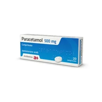 Paracetamol 500mg, 20 comprimate, Antibiotice Iasi ANTIBIOTICE SA — preț și oferte